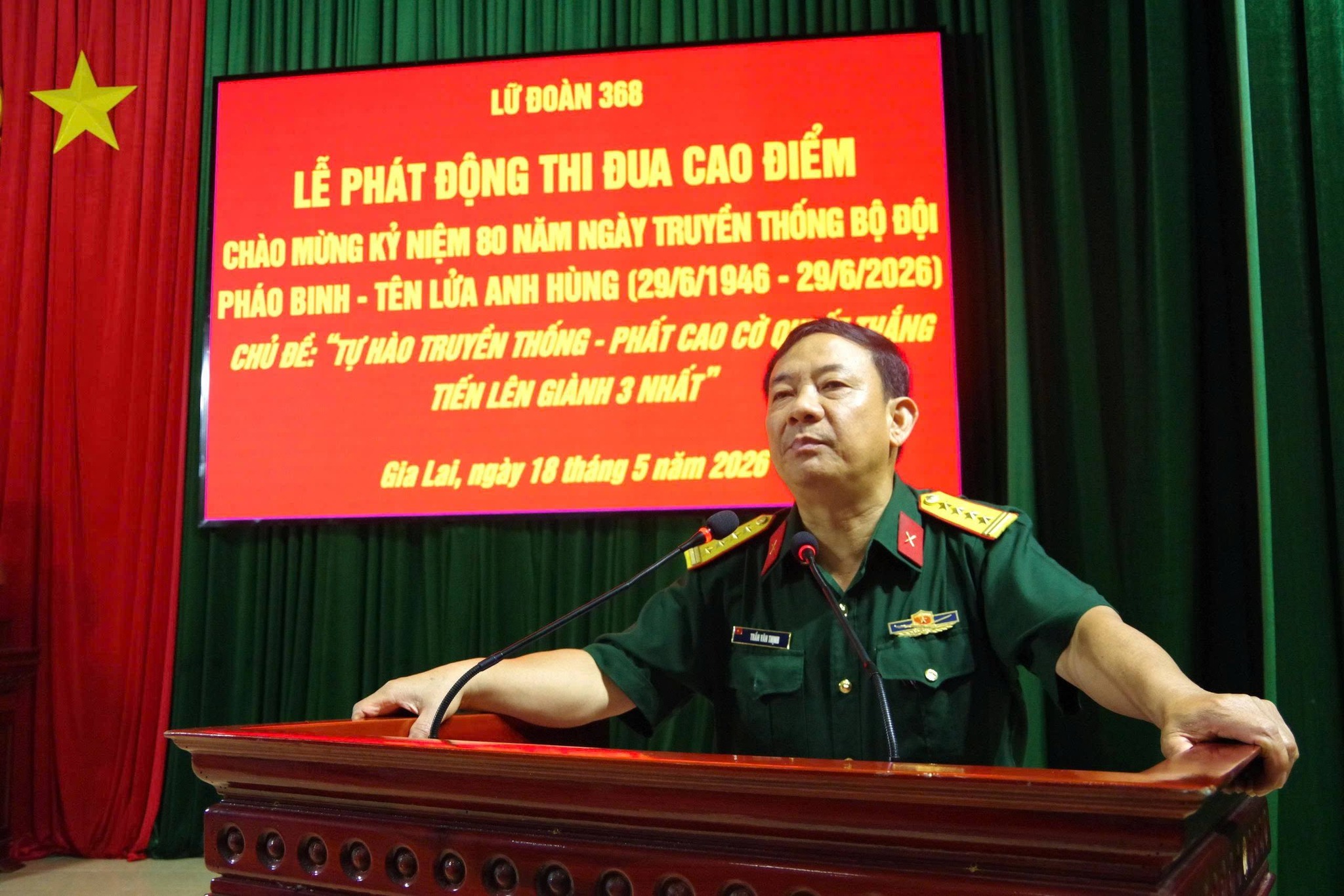 LỮ ĐOÀN 368 PHÁT ĐỘNG THI ĐUA CAO ĐIỂM CHÀO MỪNG 80 NĂM NGÀY TRUYỀN THỐNG BỘ ĐỘI PHÁO BINH – TÊN LỬA ANH HÙNG